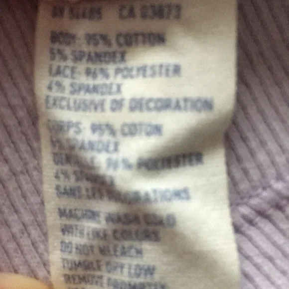 AEO Pretty pastel light lavender tank top with lace detail- S/P - Picture 6 of 9